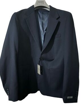 Hayward Mayfair London Men's Navy Brundle Blazer Classic Double Button Jacket 44